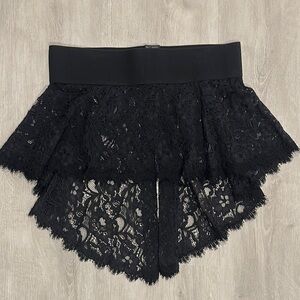 NWOT Black Lace Belt/Skirt